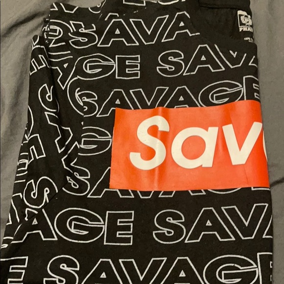 “SAVAGE” Black T shirt - Picture 6 of 7